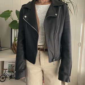 Black Leather Jacket LTH JKT